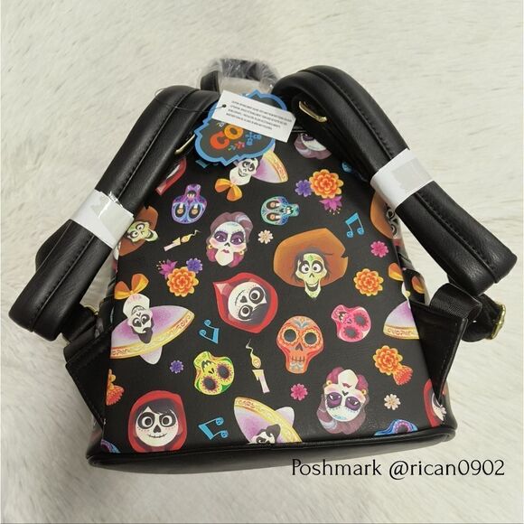 Loungefly Disney Pixar Coco AOP Mini Backpack